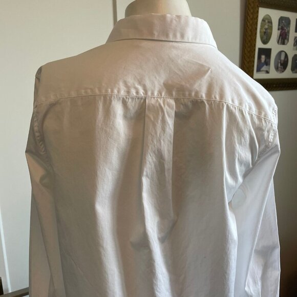 Aritzia Babaton Classic Relaxed Lg Sleeve 100% Cotton Shirt Dress White Sz S - Picture 7 of 12